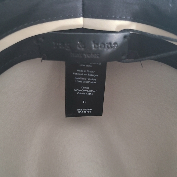 rag & bone Finley Wool Fedora, Size Small, Parchment, NWT main image 4